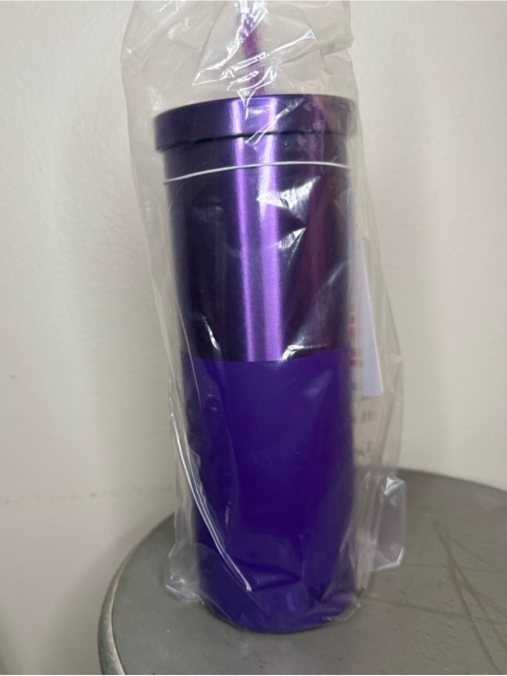 Purple Insulated Travel Tumbler - Stainless Steel Coffee Mug